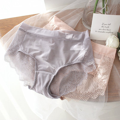 韩国超薄网纱透明镂空包臀内裤