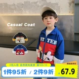 Детская весенняя куртка для мальчиков, термобелье, в западном стиле, детская одежда