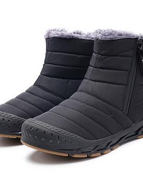 中老年人防水防滑高帮雪地靴
