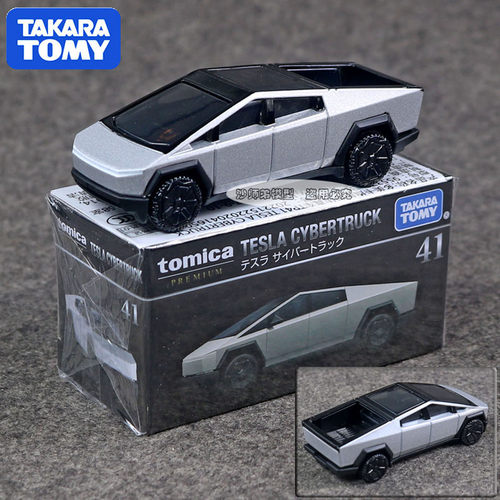 TOMY多美卡合金旗舰版黑盒TP41号特斯拉赛博皮卡模型玩具车955375