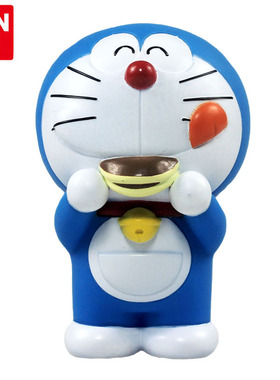 万代正品 多啦A梦人偶收藏套装3 摆件 手办创意模型儿童玩具23623