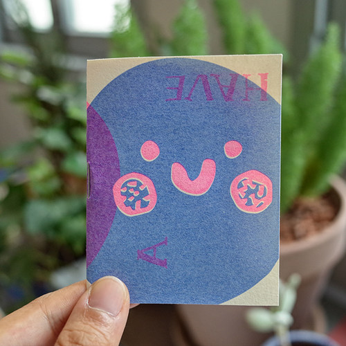 StudioPills-HAVE A NICE DAY手工丝网印 Zine原创可爱 笑脸哭脸