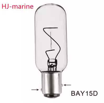 T25BAY15D12V25W船艇用BAY15D高低脚卡口12V航行灯5个