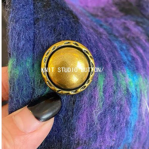 金属纽扣毛呢大衣外套装饰扣