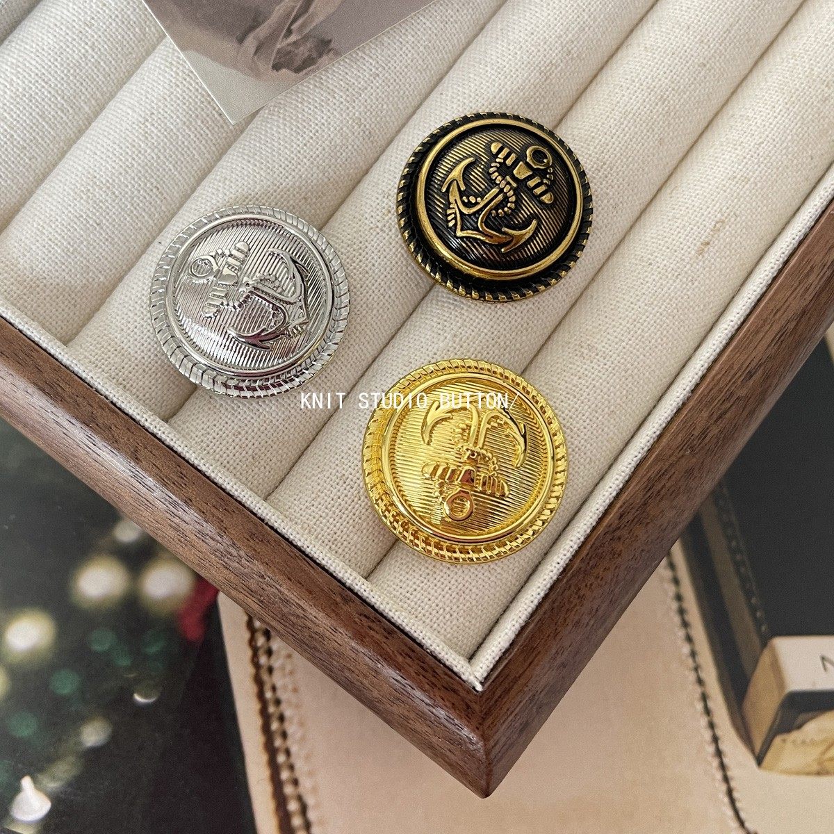 小香风学院船锚金属纽扣西装外套上衣装饰扣呢大衣毛衣百搭扣子,居家布艺,纽扣,淘宝优惠券,粉丝福利购,淘宝优惠卷