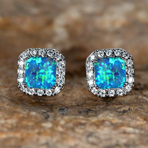 9474·针925银【原创欧泊opal系列】设计师澳宝耳饰