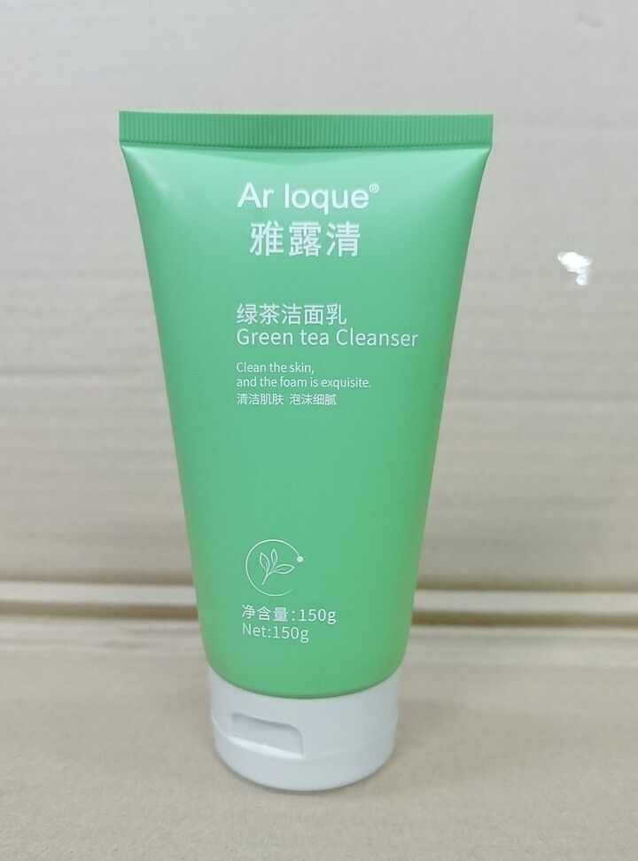 雅露清绿茶洁面乳清爽控油丰富绵洁面