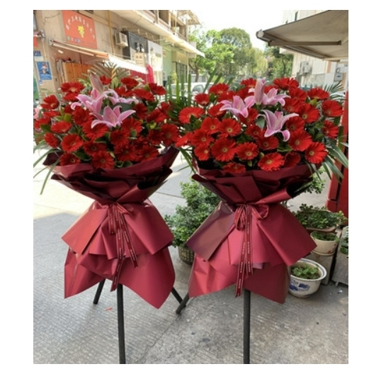 鞍山铁东区站前钢城和平对炉东长甸街鲜花店配送开业花篮乔迁