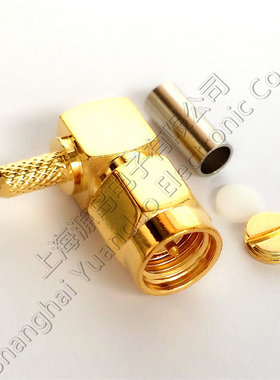 纯铜连接器接头SMA-C-JW-1.5公头90度直角L形SMA-JWC-1.5 SMA-JW3