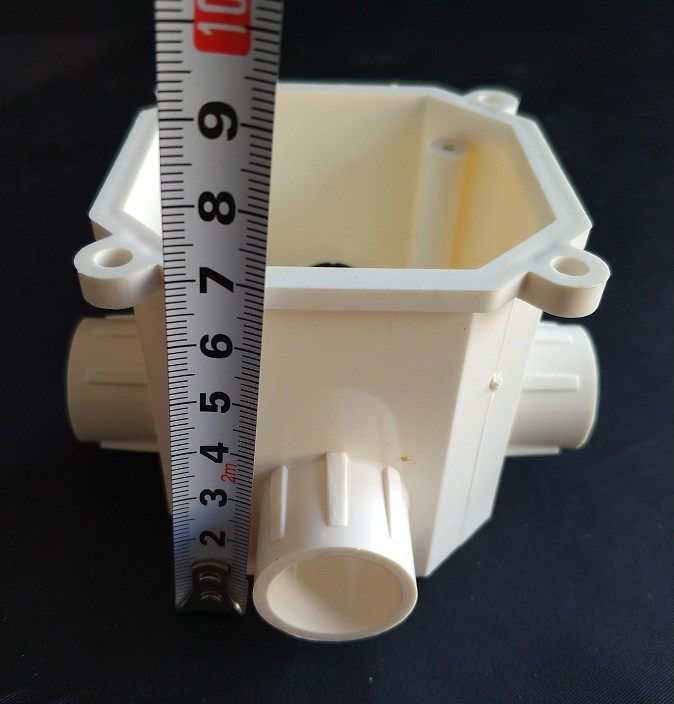 pvc高位高深 八角司令箱 灯头盒 预埋线盒 八角高深司令盒 7公分