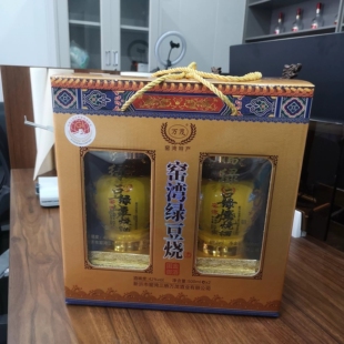 新沂窑湾绿豆烧酒万茂国金御品500mlx2瓶42度徐州特产礼盒装新款