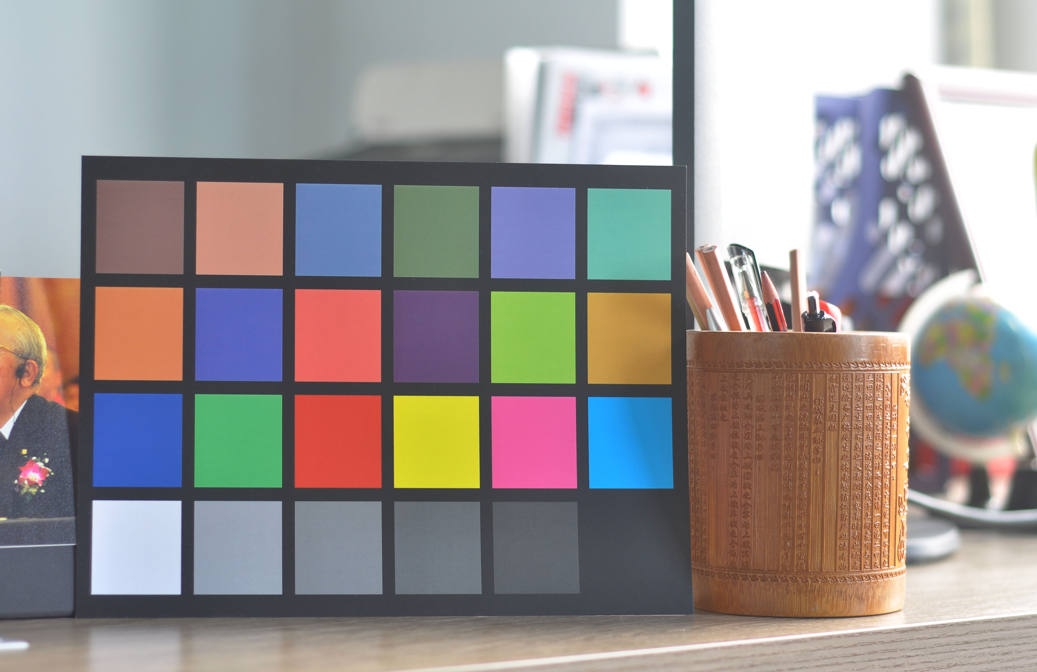 24色卡色彩还原测试卡监控摄像机手机摄像头测试A4高清280x210mm