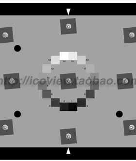 ISO12233 2014 SLANTEDEDGE CHART TE275 高清摄像机测试卡