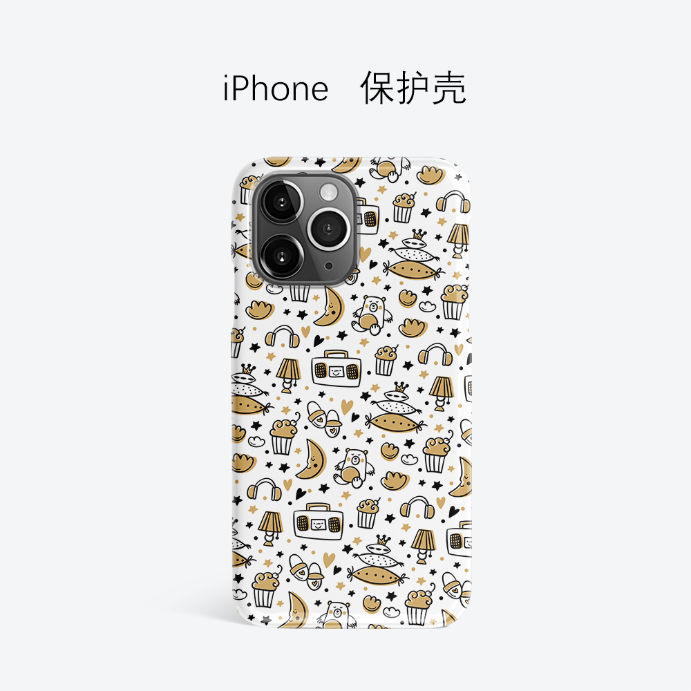 小熊可爱月亮台灯冰淇淋枕头iPhone15Promax超薄轻便14Pro适用于苹果13个性12半包11菲林XRXSMAX手机壳678P