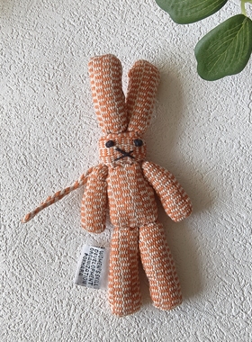 尼泊尔 WSDO纯棉手织布钥匙扣 包挂件 手缝兔斯基 兔子君