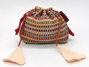 收纳束口袋③ Thailly纯棉手织布首饰袋抽绳袋 尼泊尔WSDO Nepali