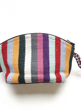 尼泊尔 WSDO纯棉手织布Money purse饺子形零钱包加大版 手机包