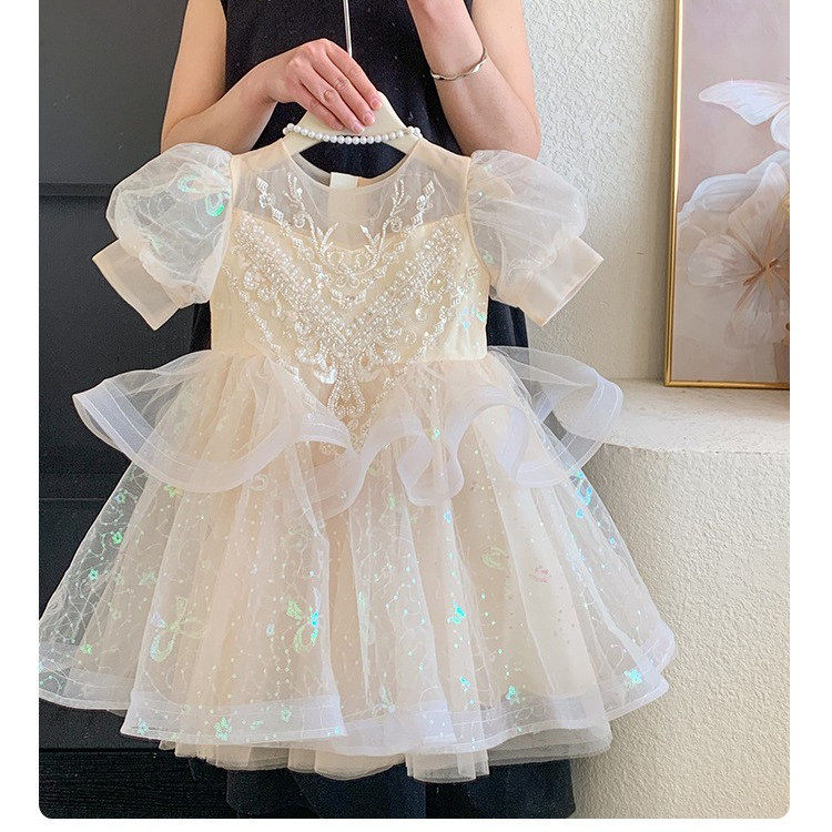 洋气蓬松公主礼服婚纱裙子