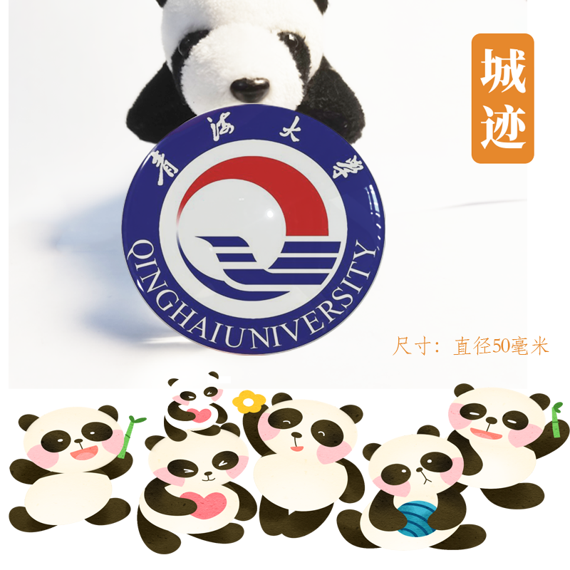 青海大学冰箱贴校徽青海大学纪念品校友留念考研高考纪念品伴手礼