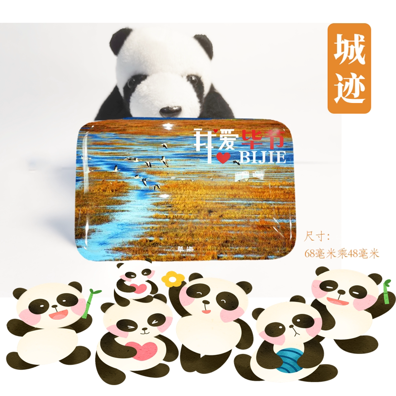 毕节冰箱贴贵州毕节织金洞草海百里杜鹃冰箱贴旅游纪念品伴手礼