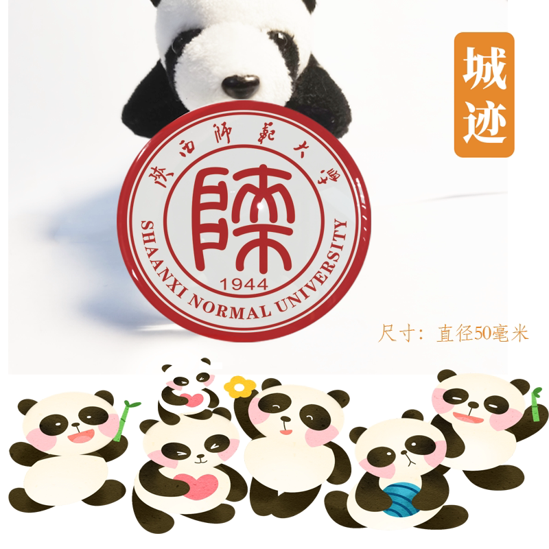 陕西师范大学冰箱贴校徽陕西师范大学纪念品校友考研高考纪念品