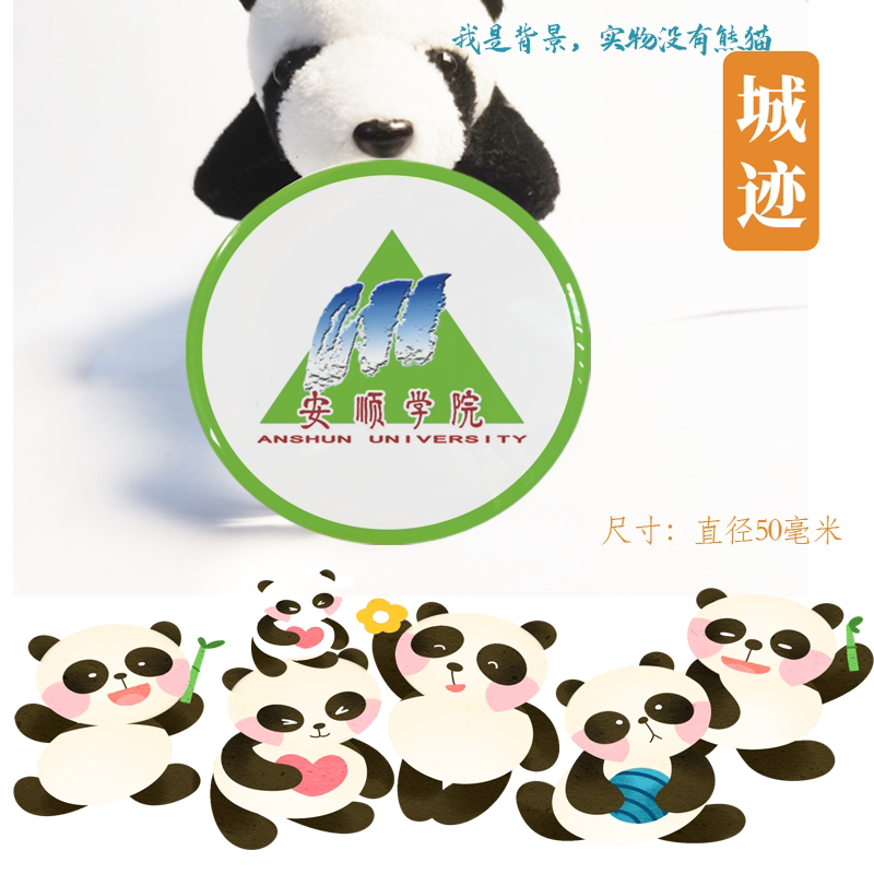 安顺学院冰箱贴校徽安顺学院纪念品校友留念纪念伴手礼冰箱贴定制