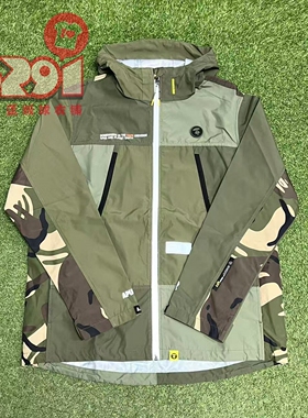 实铺经营  男款宽松连帽拉链反光风衣夹克外套 M7425XX