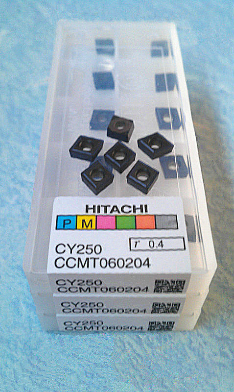 Hitachi HITACHI Diamond Hole Knife Grain Drilling Knife Grain CCMT060204 CY250 R0.4 Blade