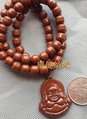 托玛琳电气石大圆珠长寿龟项链