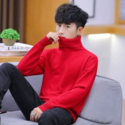 Áo khoác nam mùa thu mới phiên bản Hàn Quốc của xu hướng tự tu dưỡng áo len trẻ trung đẹp trai quần áo dệt kim áo len nam - Cardigan