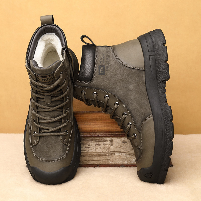 冬季男士棉靴雪地鞋真皮羊毛户外休闲加绒保暖防寒时尚真皮棉靴子,流行男鞋,时尚雪地靴,淘宝优惠券,粉丝福利购,淘宝优惠卷