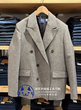 levis女士高端羊毛毛呢西装外套