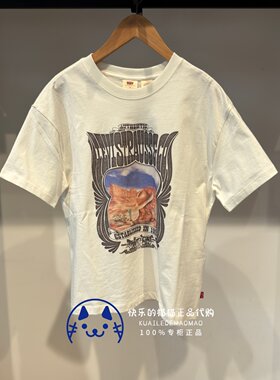 李维斯女士美式涂鸦纯棉短袖T恤