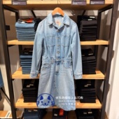 Levis李维斯专柜正品 0000 牛仔中长连衣裙005NZ 2026 女士复古长袖