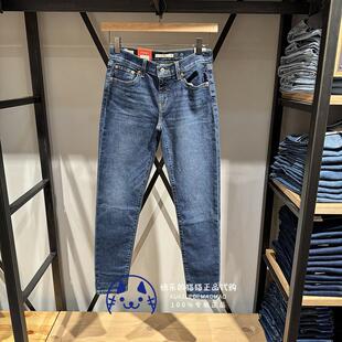 19887 女士加绒BF中腰锥型牛仔裤 0344 2024 Levis李维斯专柜正品