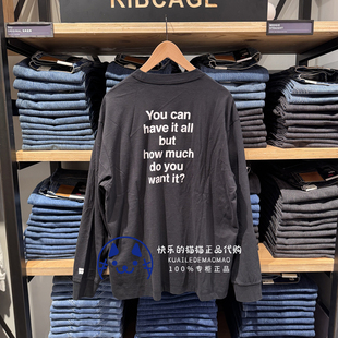 T恤004EY Levis李维斯专柜正品 宽松长袖 Oasis男女同款 0003 2025