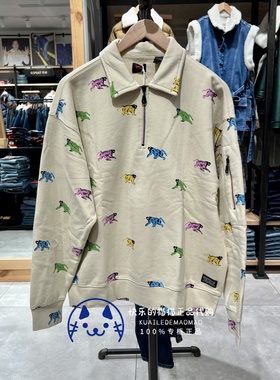 [特价]Levis李维斯专柜正品男士涂鸦印花拉链套头卫衣A1012-0001