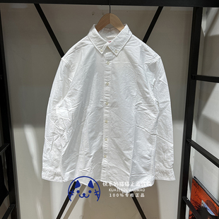 Levis李维斯专柜正品2024 男士白色简约休闲牛仔衬衫A7210-0000