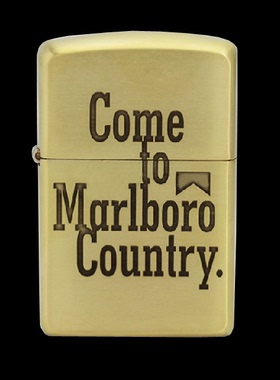 ZIPPO原装正品打火机 纯铜两面蚀刻 盔甲万宝路 MARLBORO 正版ZP