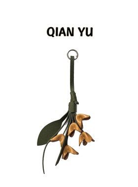 小众皮质花朵挂件钥匙扣包包挂饰情侣礼物文艺森系