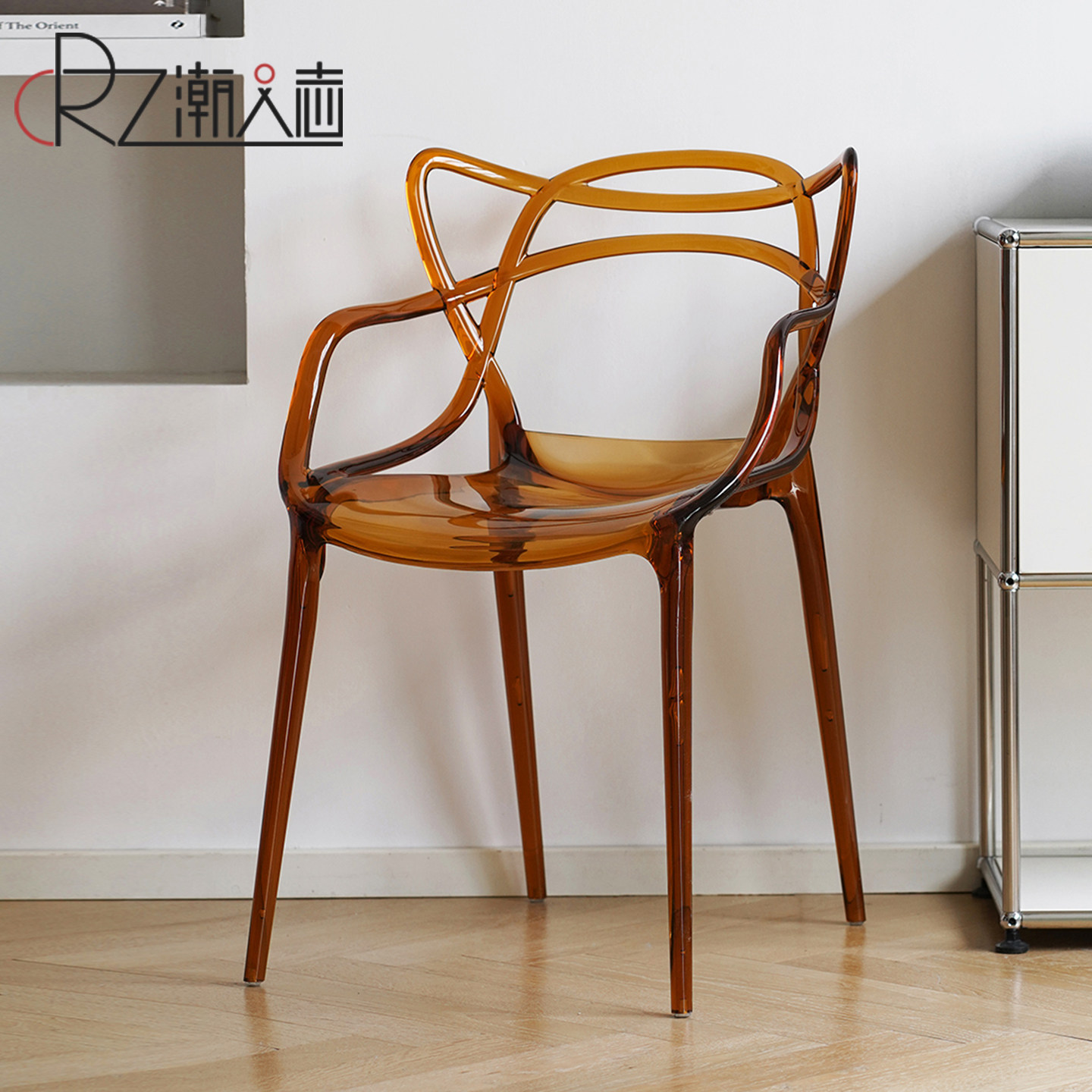 亚克力椅子透明家用餐椅网红ins塑料水晶凳子简约现代阳台户外椅