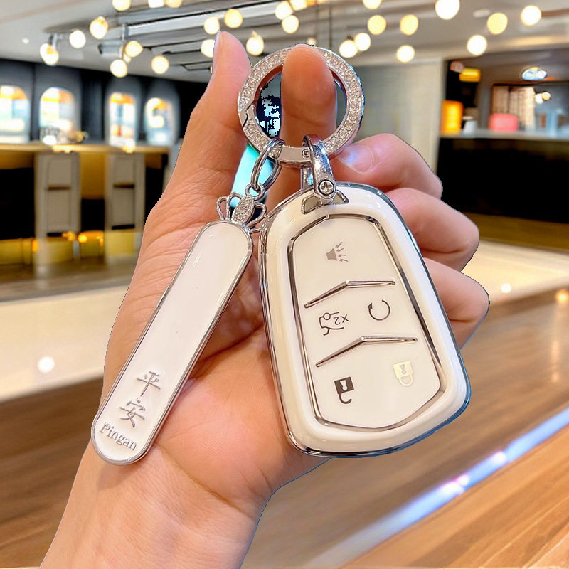 适用24款凯迪拉克ct5钥匙套高级感ct6新款xt5汽车xt4扣xts包xt6男