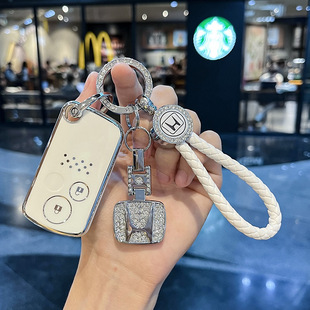 适用于老款本田钥匙套九代思域CRV歌诗图思铂睿汽车钥匙包扣壳