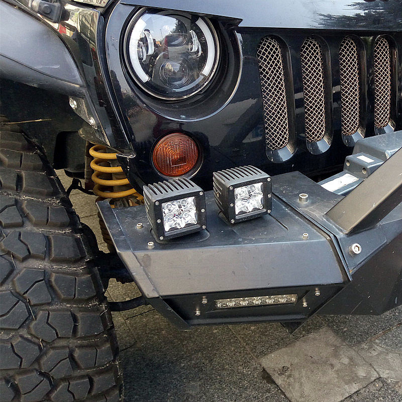 40W 자동차 LED 스포트라이트 오프로드 차량 픽업 트럭 수정된 전면 및 후면 범퍼 조명 JEEP 랩터 안개 방지 조명 브레이크 라이트 반전