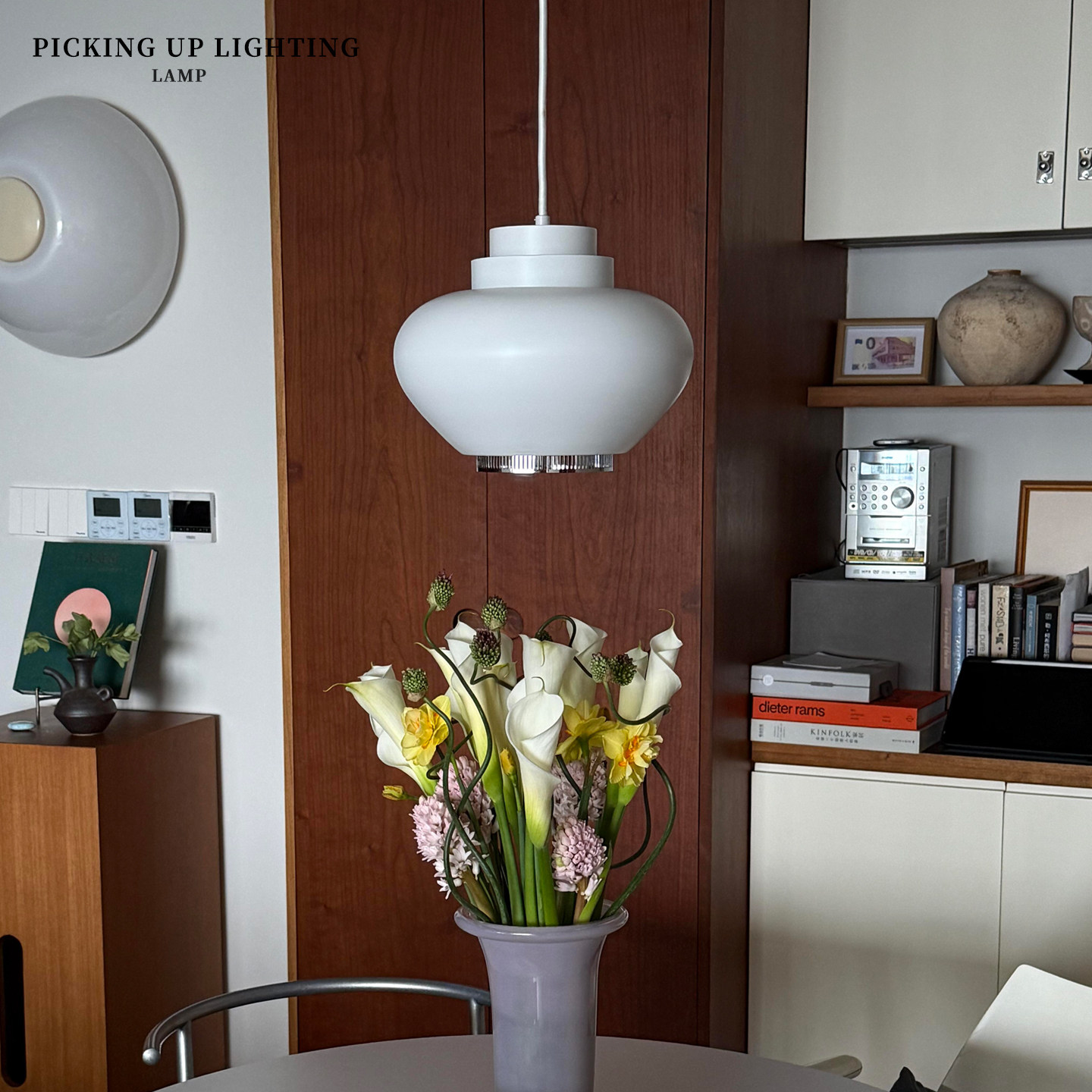 芬兰Artek阿尔托吧台餐厅吊灯中古法式设计师艺术卧室床头吊线灯图片