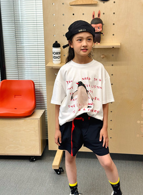 iaiammo丨25插画师合作款「防污科技」男女中大童装企鹅 短袖T恤