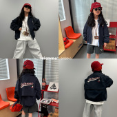 男女中大童装 iaiammo 刺绣企鹅 原创设计美式 棒球夹克外套 25AW