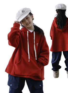 iaiammo丨24 原创洋气蛇新年红圣诞儿童摇粒绒连帽拜年服