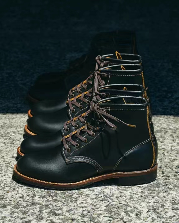 REDWING红翼9060工装靴黑色茶芯