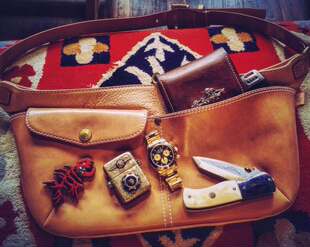 5色现货【superXY】天神 Tenjin Works 枥木多脂革 饺子包NB01款